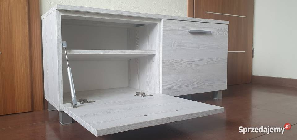 Szafka na obuwie 100 GAMA 06 Sosna Loft Biała 35cm Orzesze
