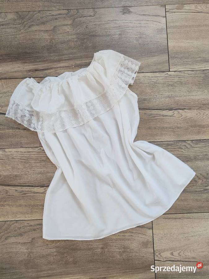 Biała bluzka Top Vintage Hiszpanka 38 40 Jasło sprzedam