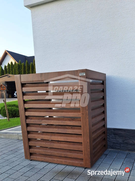 Osłona pompy ciepła 80x40x120 ciemny orzech Pozostałe Leszno sprzedam