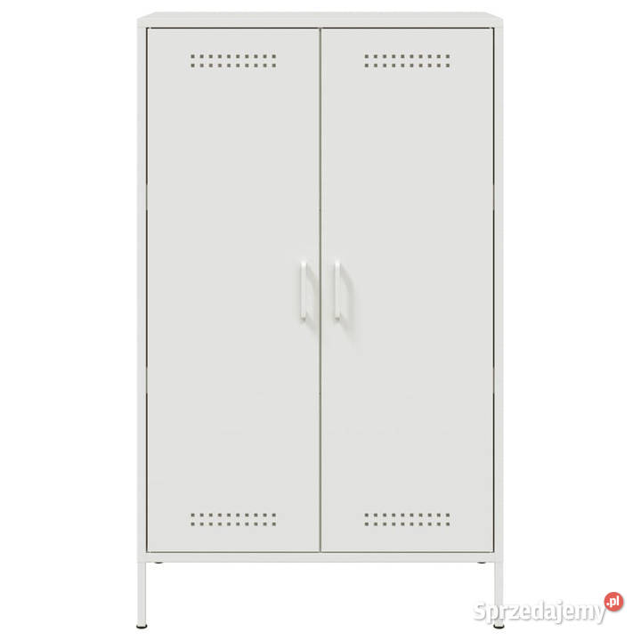 Szafka biała 68x39x113 stal WM842969 mazowieckie Warszawa sprzedam
