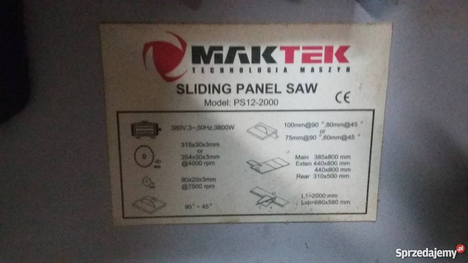 Piła formatowa Maktek 2000 Łódź