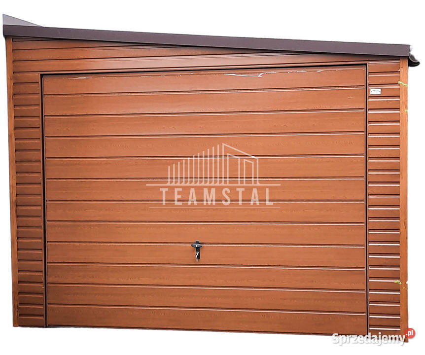 GARAŻ BLASZANY 35m x 6m spad w prawo 2x Brama Radom