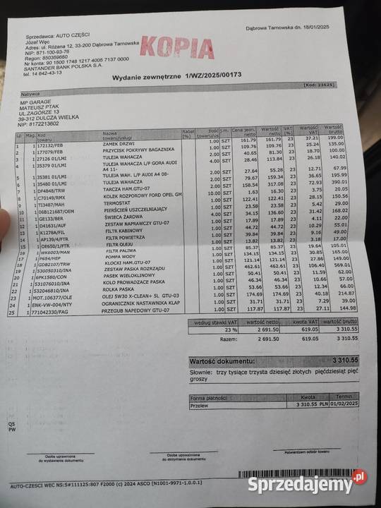 Sprzedam piękne audi Q5 3x sline Dąbrowa Tarnowska