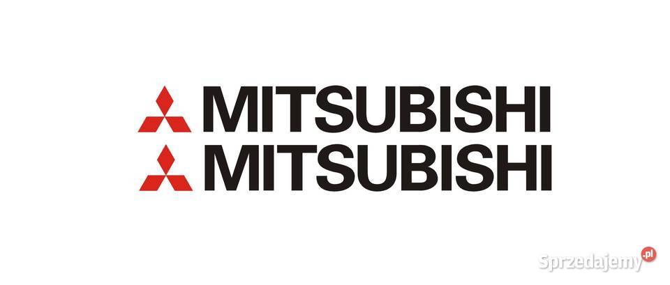 MITSUBISHI 2 40x45 czarne Naklejki Tuningowe na Kraków