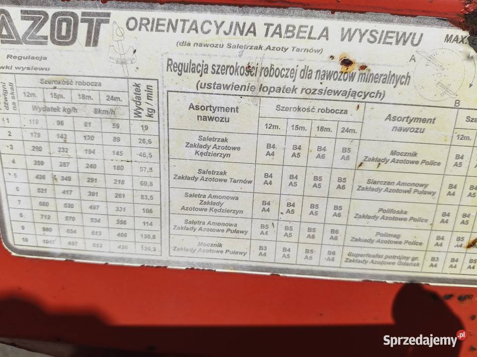 Rozsiewacz 800 Woprol łódzkie Wieluń