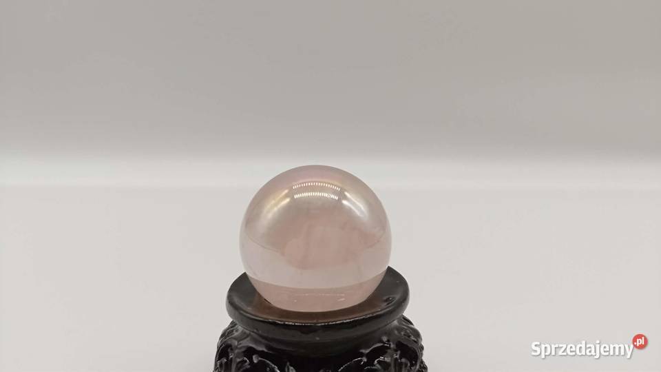 Kolekcjonerska mała kula Kwarc Aura różowa 26 mm Pozostałe sprzedam