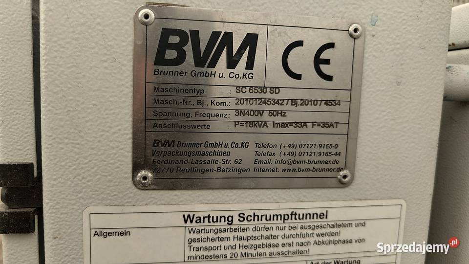 BVM Brunner GmbH linia BM 6030 W i SC 6530 SD do Krotoszyn