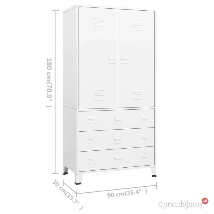 Szafa industrialna biała 90x50x180 metalowa Warszawa