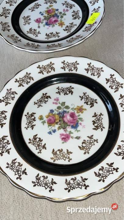Angielski talerzyk deserowy Sygnatura F CE Porcelana i szkło Gdańsk