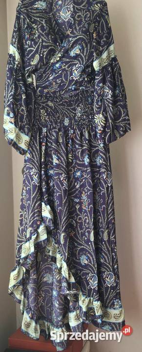 Komplet BOHO bluzka spódnica jedwab 12 kolorów mazowieckie Warszawa sprzedam