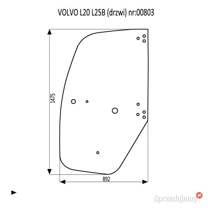 SZYBA DRZWI VOLVO L20B L25B Kielce