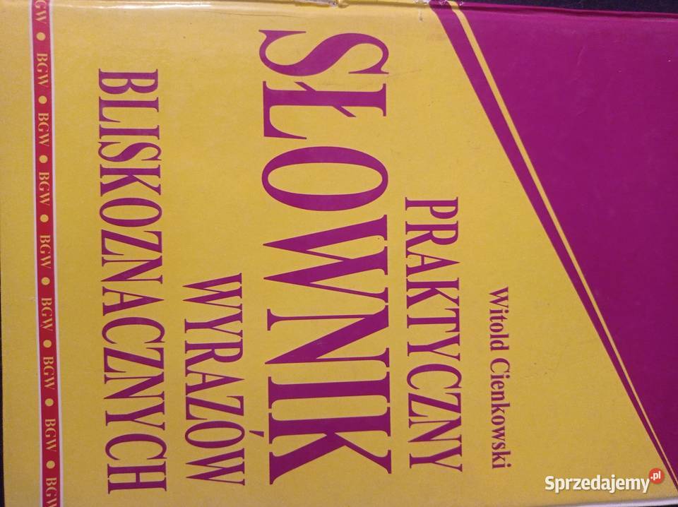 Słownik Wyrazów Bliskoznacznych WCienkowski zachodniopomorskie Szczecin