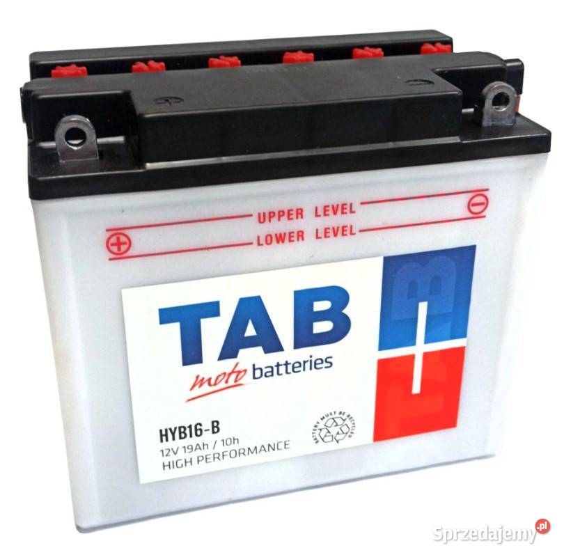Akumulator motocyklowy TAB YB16B HYB16B 12V 19Ah