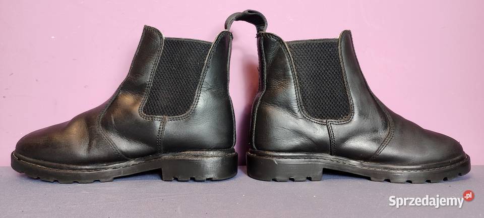 Zimowe skórzane sztyblety Jacson ocieplane Jasień