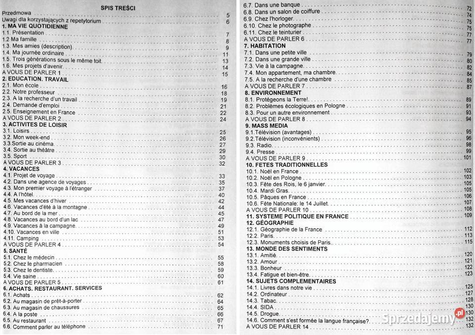 Francais Repetytorium tematycznoleksykalne Pozostałe Książki i Podręczniki lubelskie Chełm