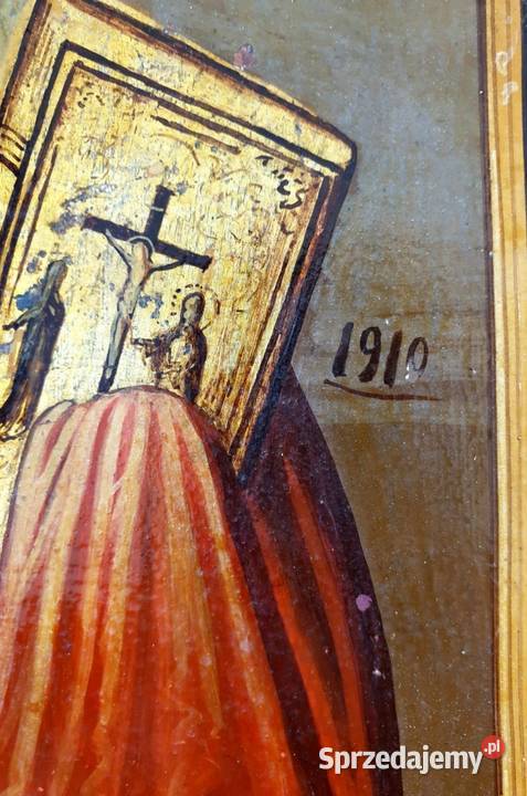 Ikona Święty Mikołaj z Miry Cudotwórca XIXw 0340 mazowieckie Warszawa