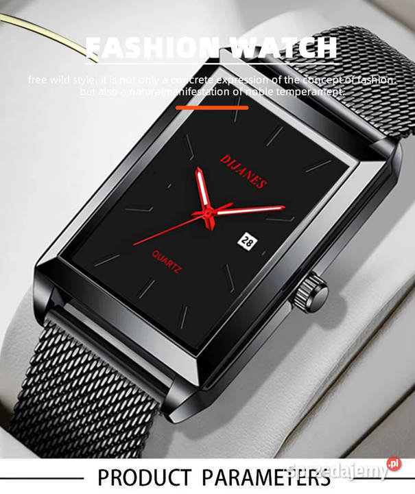 Zegarek męski DIJANES płaski i lekki Nowy ładny Warszawa sprzedam