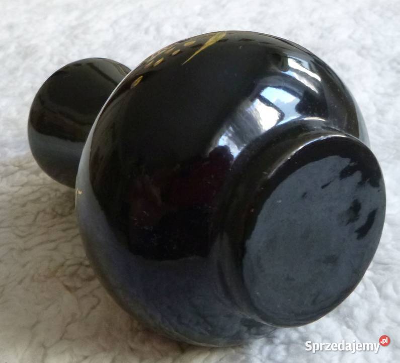 Ceramiczny wazonik z kwiatowym deseniem 10 Warszawa