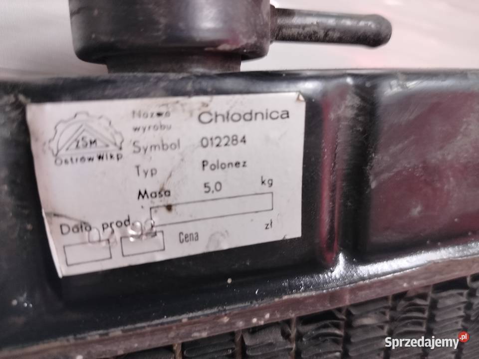 Chłodnica wody płynu Fiat 125p Polonez mazowieckie Zaborów