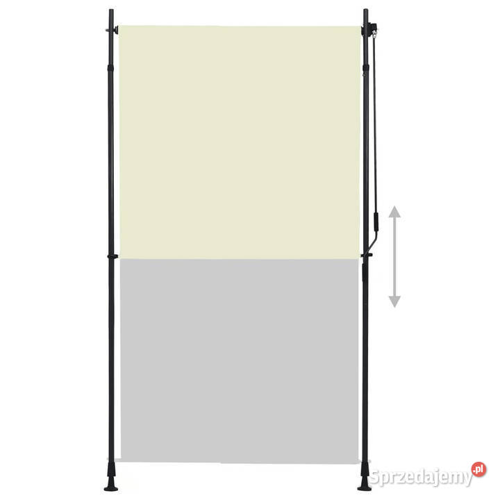Roleta zewnętrzna 120x270 kremowa WM145940 mazowieckie sprzedam