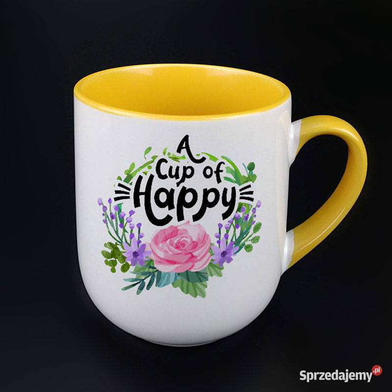 KUBEK Z SERII KWIATOWEJ Z PIĘKNĄ SENTENCJĄ A CUP