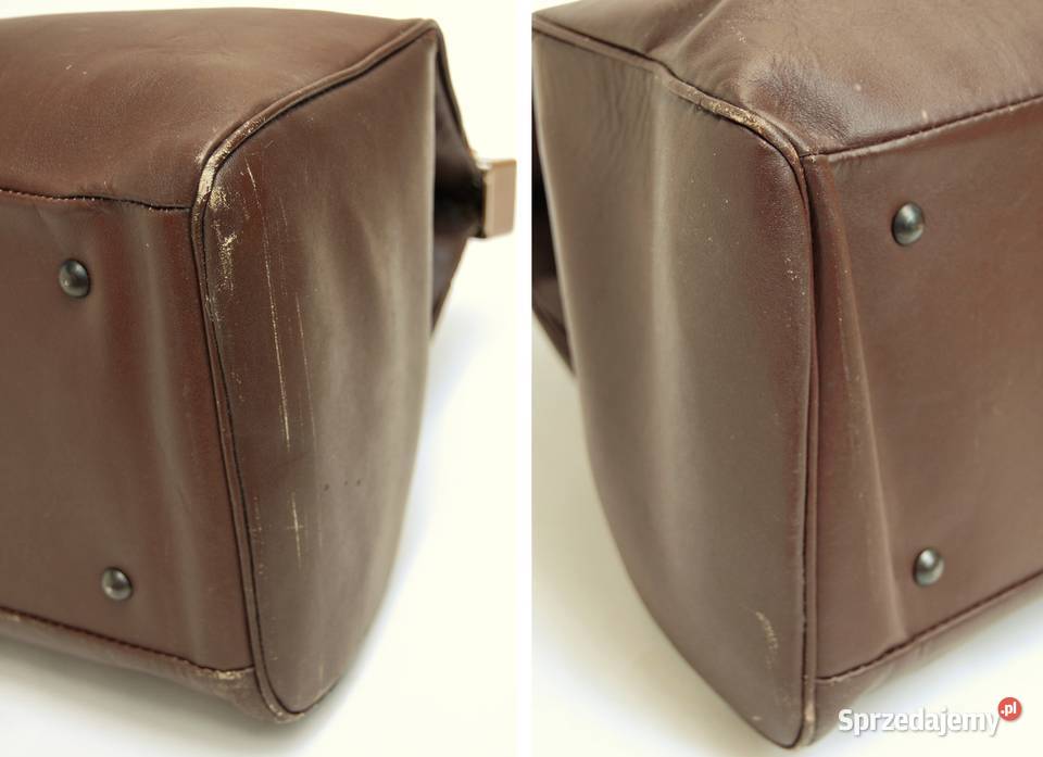 Torba podróżna skórzana vintage Francja logo Lublin sprzedam