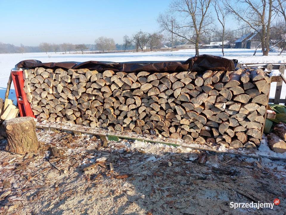 Drewno opałowe sosnowe łupane suche Sadowne