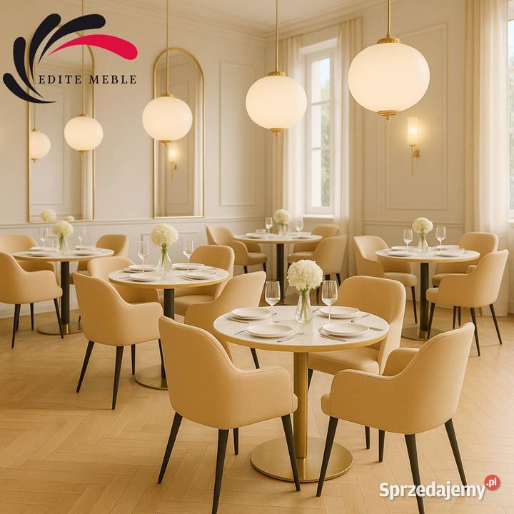 Krzesło Tapicerowane Premium KL9 Edite Meble 54cm Krzesła Warszawa