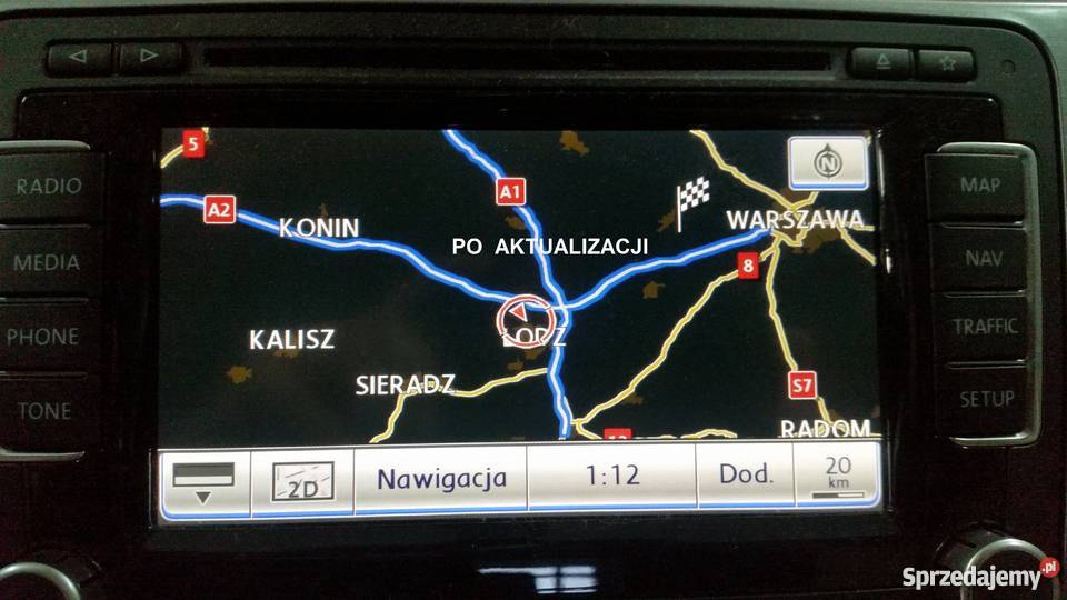 POLSKIE MENU RNS 510 VW SKODA MAPA V15 2018 Poddębice