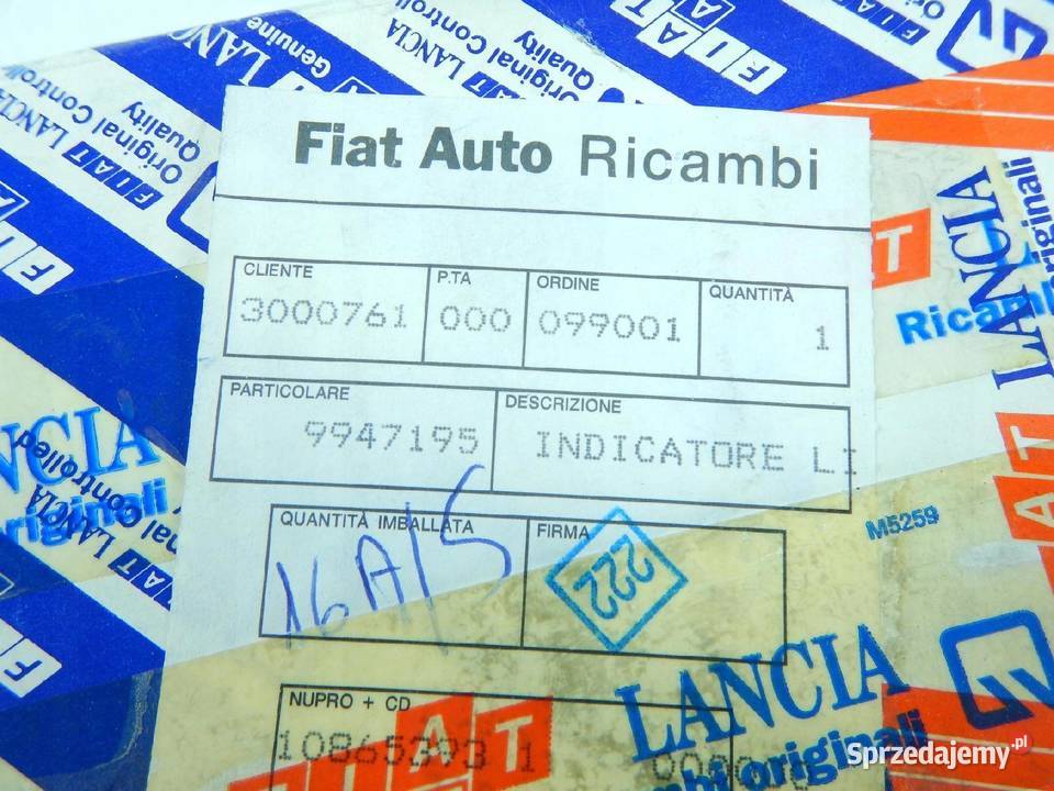 WSKAŹNIK TEMPERATURY WODY FIAT PUNTO 9300 ORI osobowe