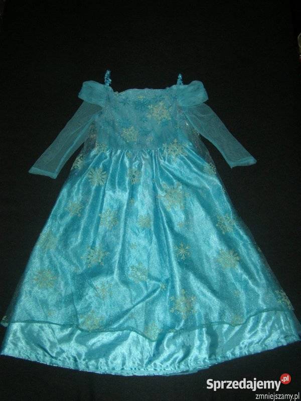 Strój kostium przebranie ELSA Kraina Lodu Frozen Rozmiar 110 Siedlce