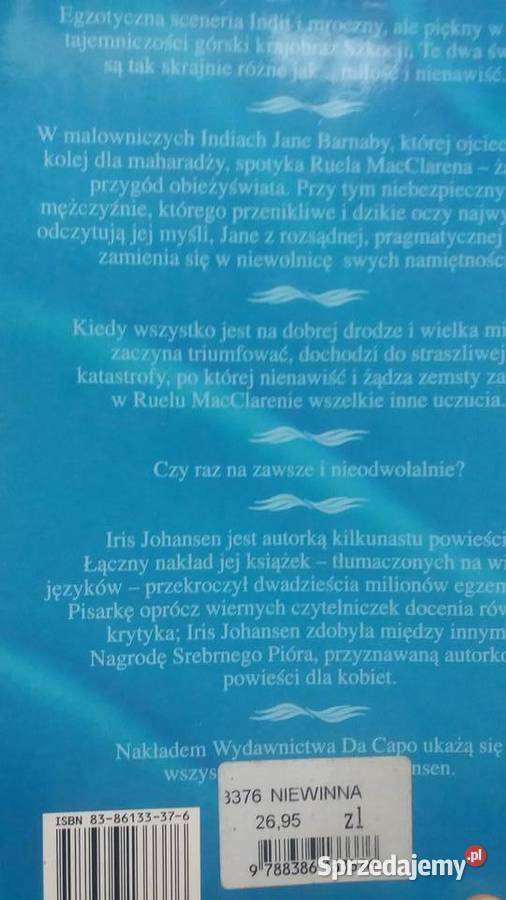 Niewinna książka Johansen antykwaryczne