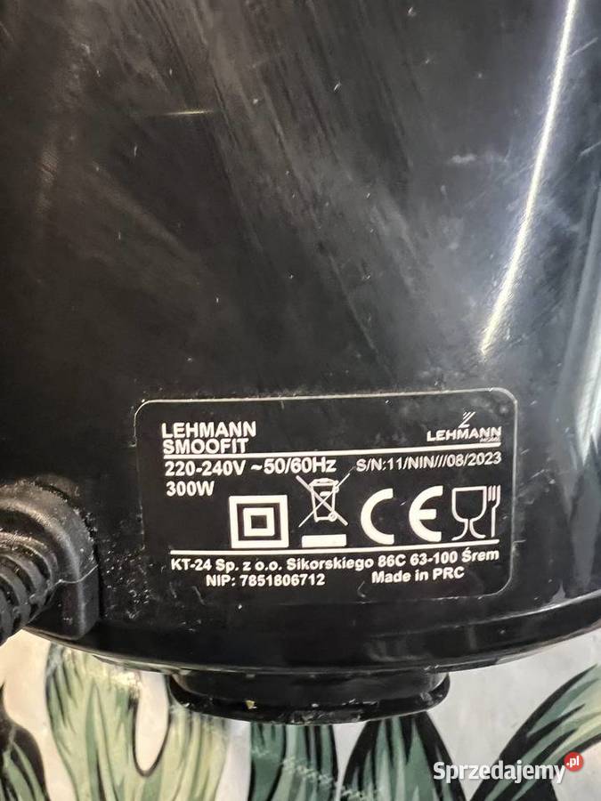 Lehman Smoofit blender kielichowy AGD drobne Izdebnik