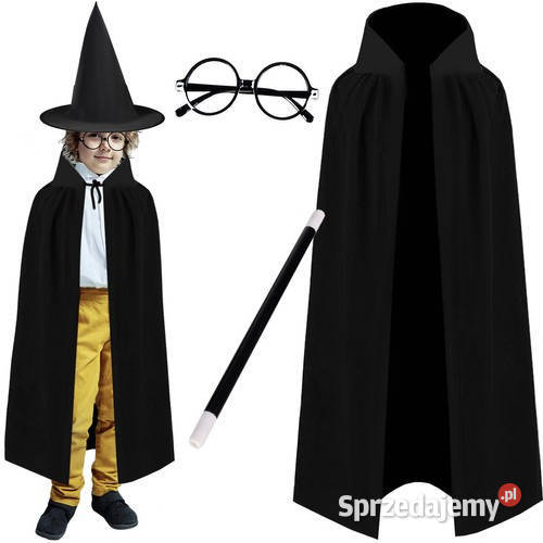 Strój magik czarodziej zestaw 4 kostium Biała Podlaska