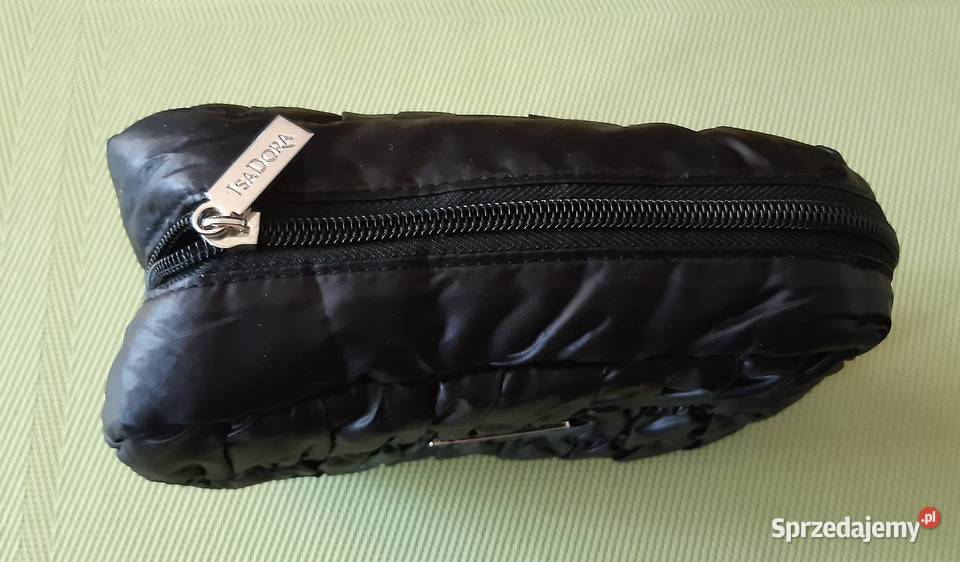 Kosmetyczkatorebka materiałowaczarna firmy Torby i torebki Pruszków