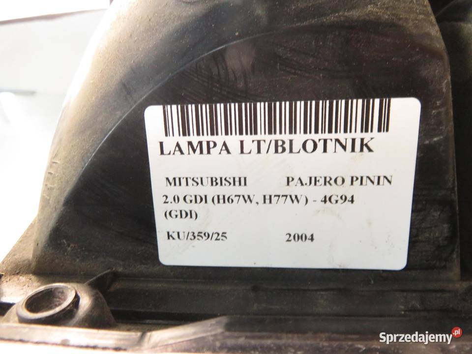 LAMPA LEWA TYLNA MITSUBISHI PAJERO PININ