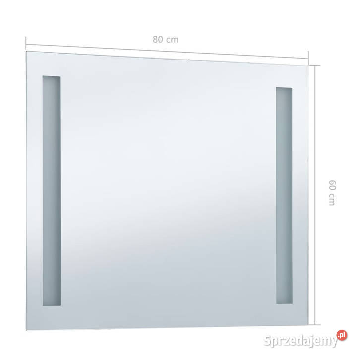 Ścienne lustro łazienkowe z LED 80 x 60 WM144706 Warszawa sprzedam