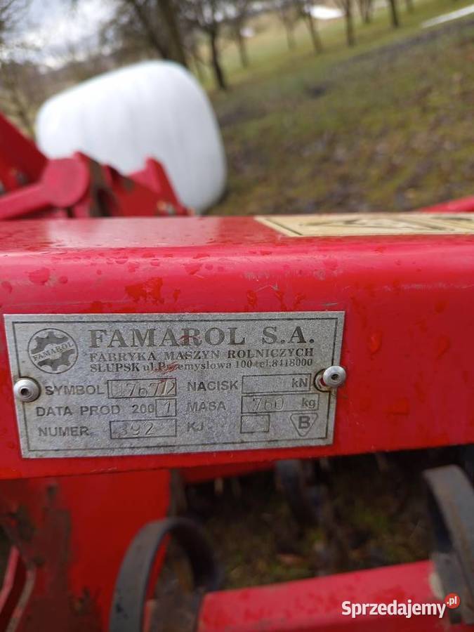 Agregat uprawowo siewny Famarol 3m nieuszkodzony Baćkowice