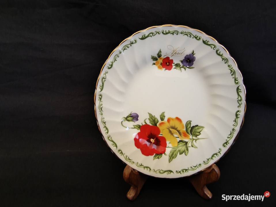 Zestaw kawowy trio angielskie Royal Kwiecień Chełm