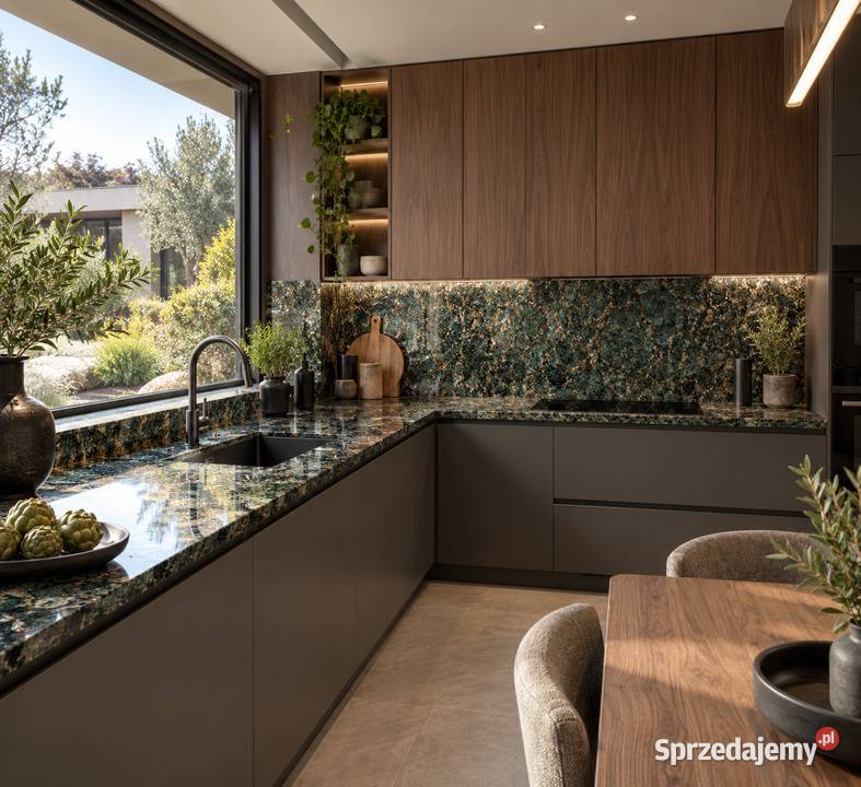 Blaty schody parapety brazylijski granit VERDE mazowieckie Macierzysz