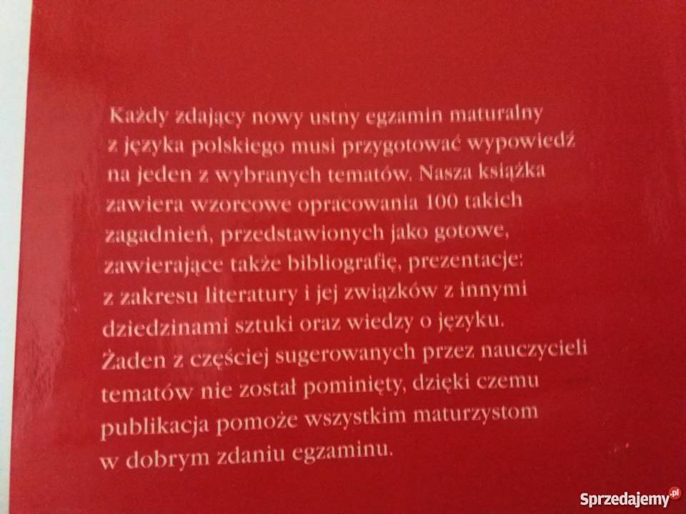 Wzorcowe prezentacje nowa matura z języka Warta