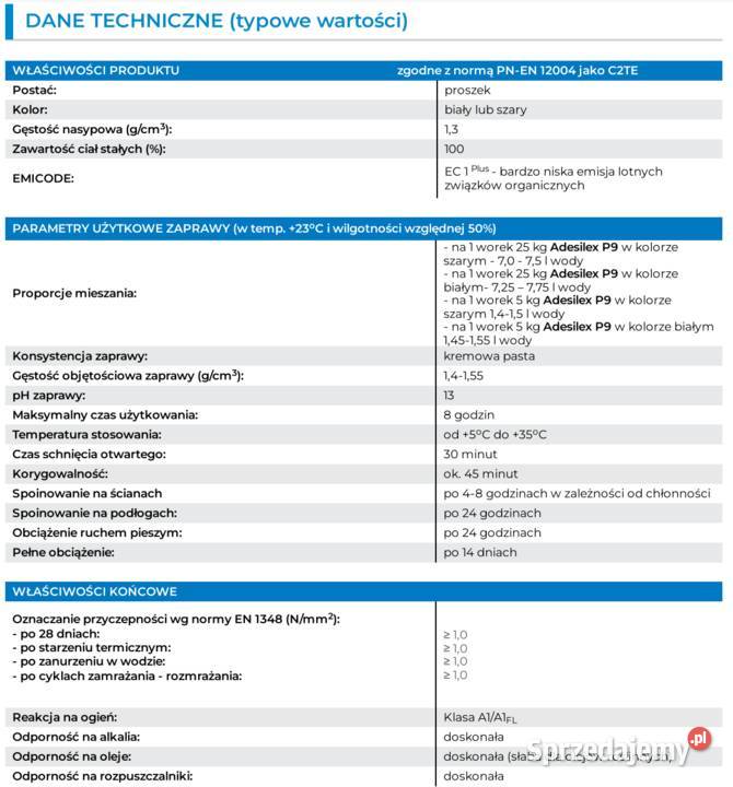 MAPEI P9 Adesilex 25 Gdów