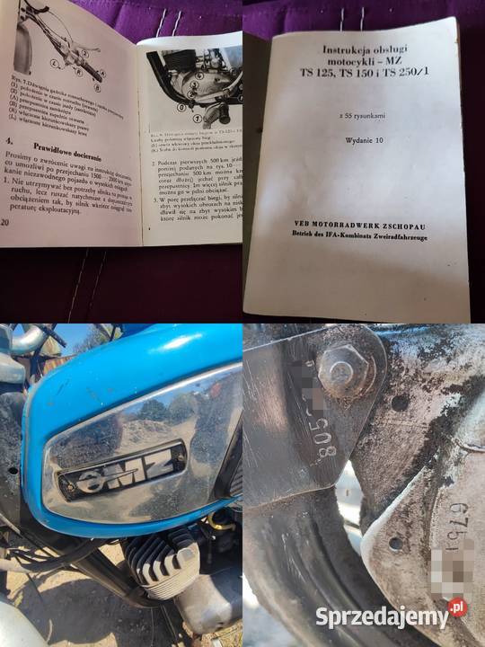 MZ ts 150 83r orginał dwusuwowy lubuskie Zielona Góra
