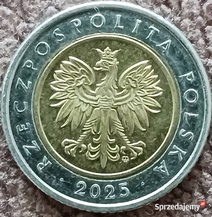 5 Złotych 2025 r Wielodestrukt około mennicze Konin sprzedam
