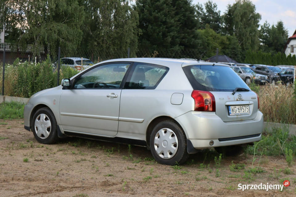 Toyota Corolla 2004r 14 Gaz Tanio Długie Opłaty szary Warszawa