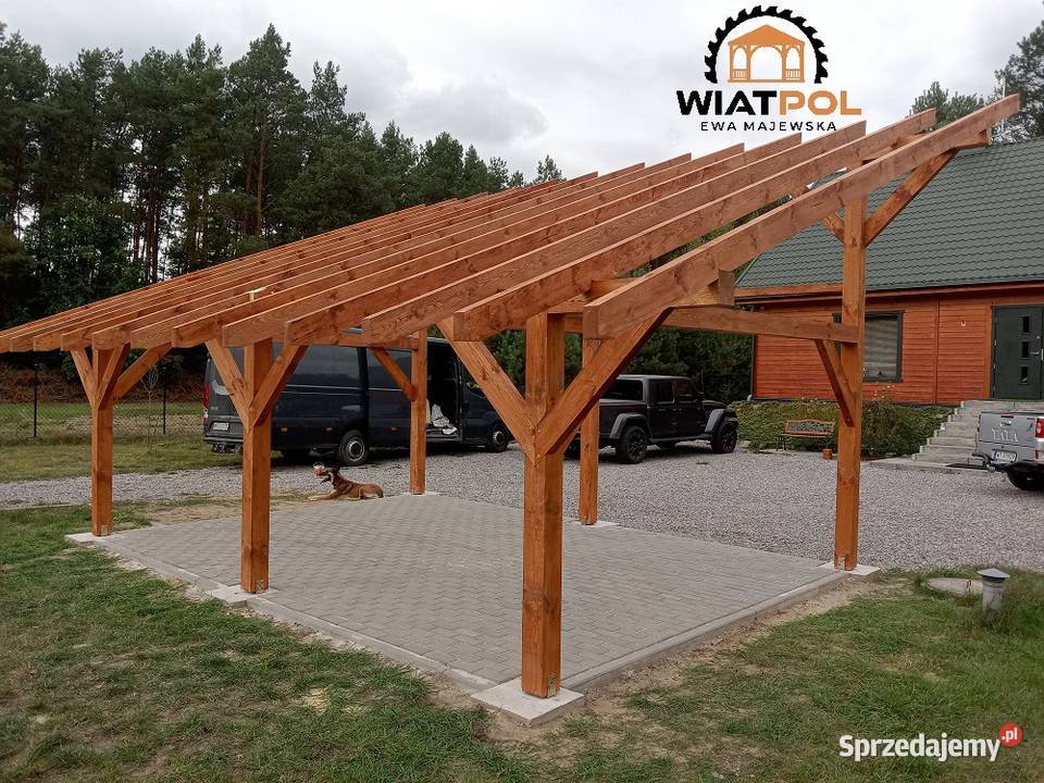 Wiata pod fotowoltaikę o wymiarze 75 x 6 Warszawa