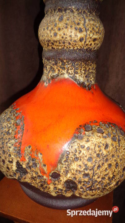 wielka lampa ceramiczna lawa Niemcy Strzelno