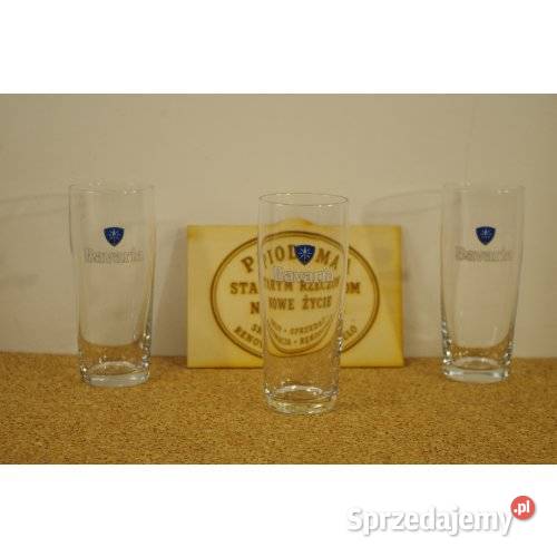 Komplet 3 szklanek Bavaria wysokie szkło sprzedam