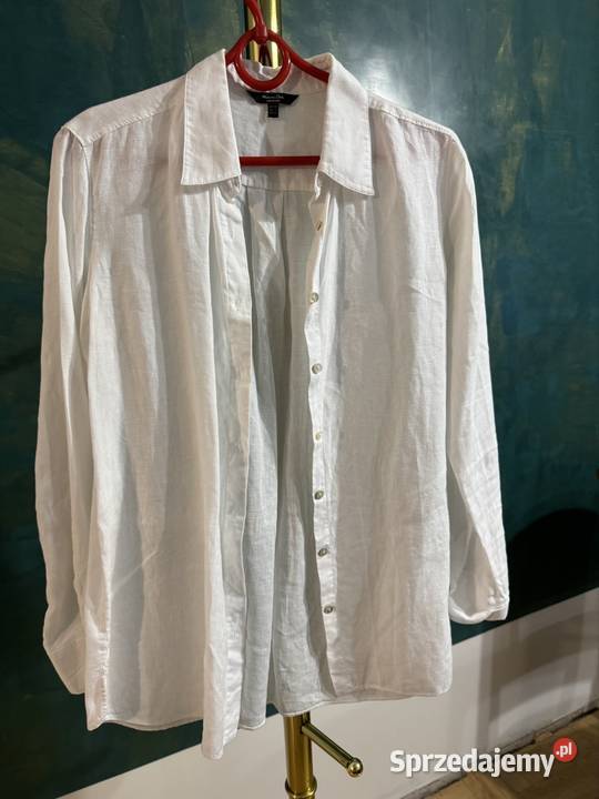 Koszula damska XS biała Massimo Dutti len 100 Częstochowa