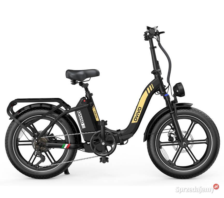 Rower elektryczny OVIVO C2 Pro czarno złoty Raty Tarnów sprzedam